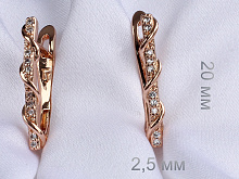 фото Серьги  fallon - (артикул - 18e01700-FF8365)